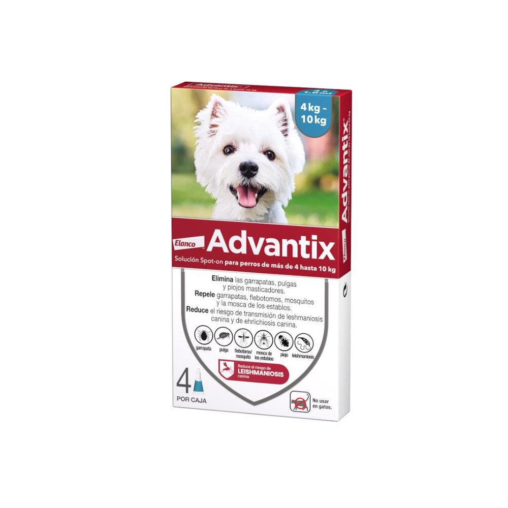COPEMA PIPETA ADVANTIX PERRO DE 4 A 10KG (4 x 1,0 ML)