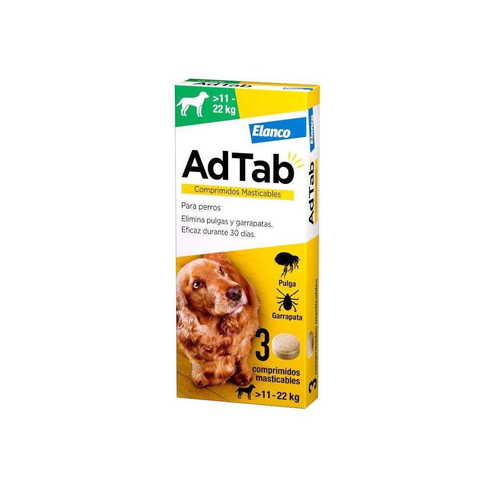 ADTAB DOG MASTICABLE 11-22KG     3-COMPRIMIDOS