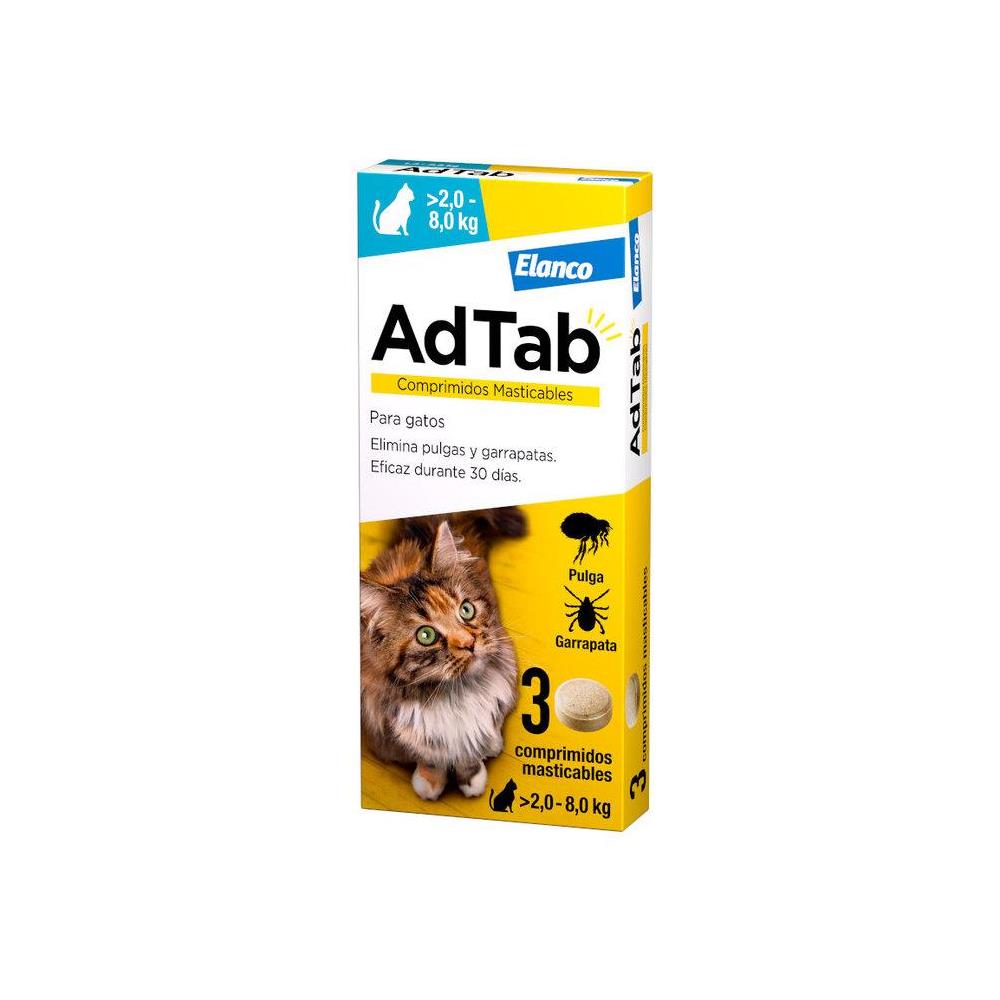 ADTAB CAT MASTICABLE  2,00-8,00KG      3-COMPRIMIDOS