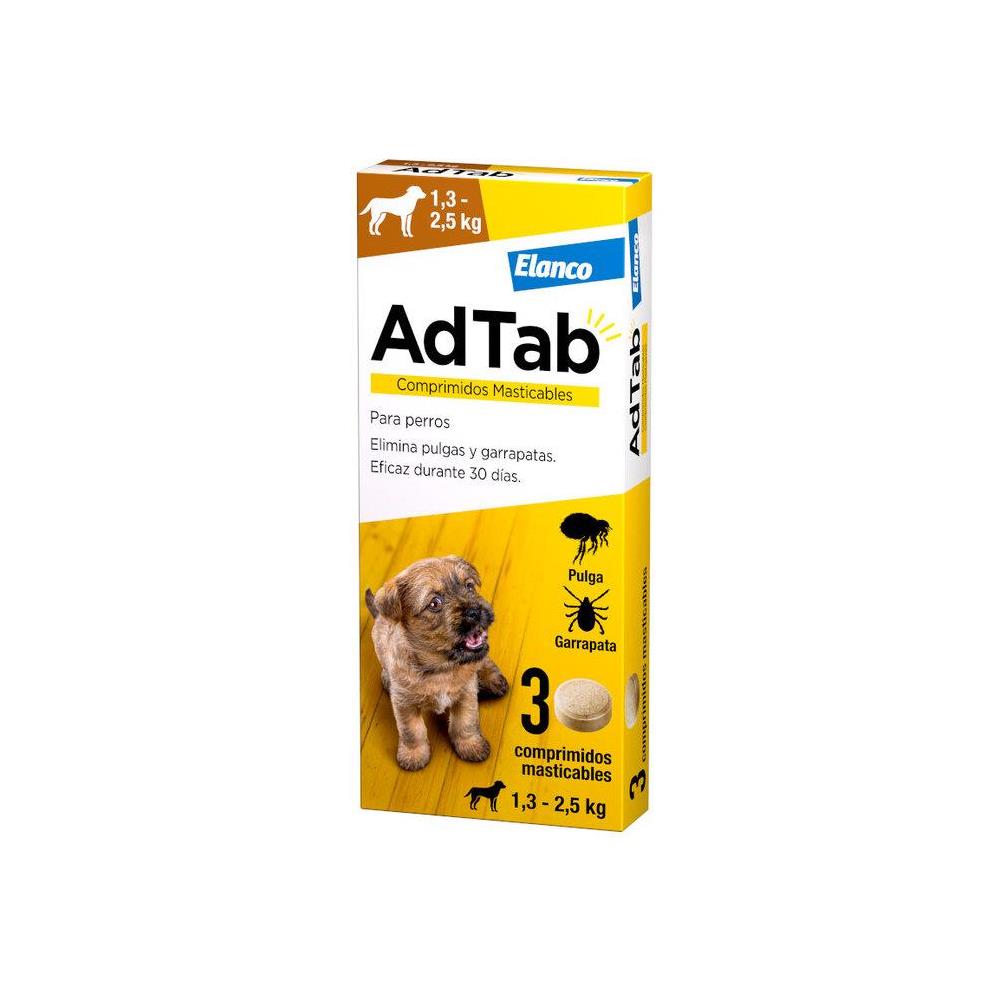 ADTAB DOG MASTICABLE  1,3-2,5KG    3-COMPRIMIDOS