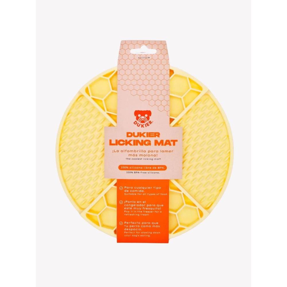 DUKIER LICK MAT PARA PERRO YELLOW