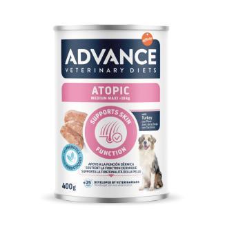 ADV. VET. DIETS DOG LATA MEDIUM MAXI ATOPIC PAVO 400GR