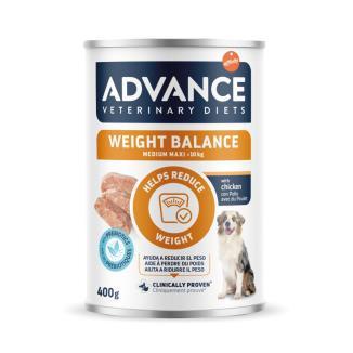 ADV. VET. DIETS DOG LATA MEDIUM MAXI WEIGHT BALANCE 400G