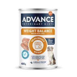 ADV. VET. DIETS DOG LATA MEDIUM MAXI WEIGHT BALANCE 400G