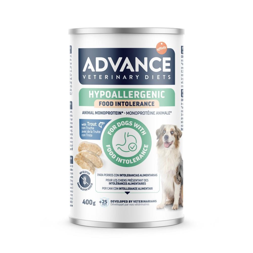ADV VET. DIETS DOG LATA HYPOALLERGENIC TRUCHA 400G