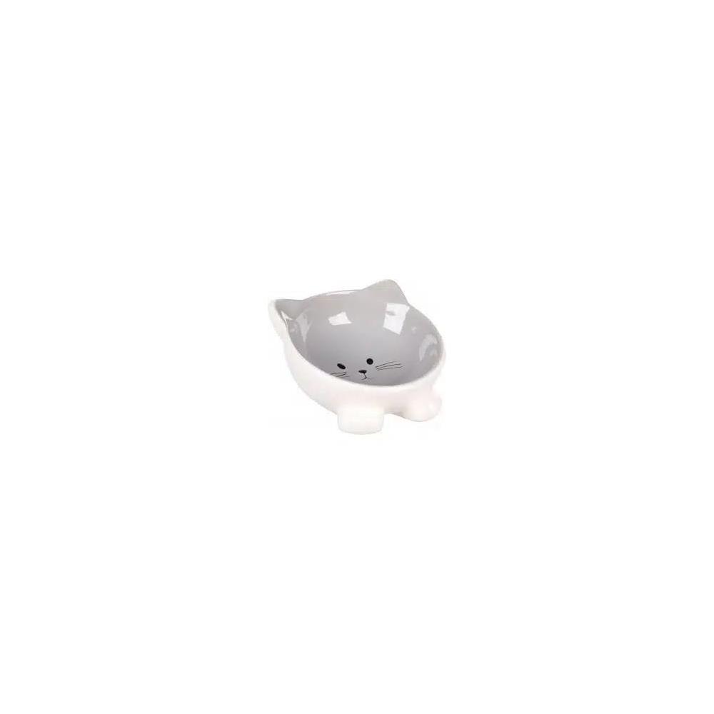 FLAMINGO COMEDERO GATO PUZI GRIS 125ML