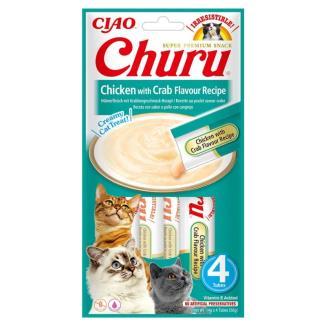 CHURU CAT RECETA DE POLLO CON CANGREJO 4X14GR
