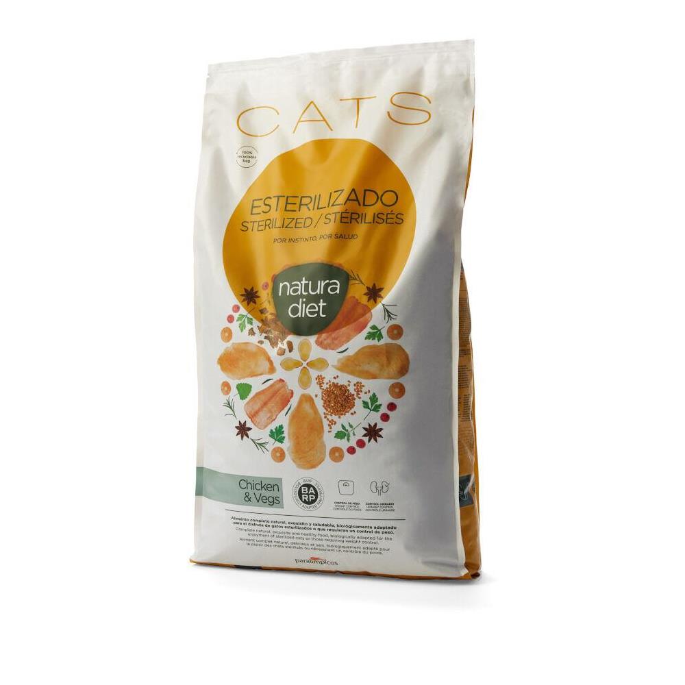NATURA DIET CATS STERILIZED CHICKEN & VEGS 8KG