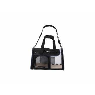 TRANSPORTIN TRANSPARENTE JFK NEGRO Y GRIS 49 X 29