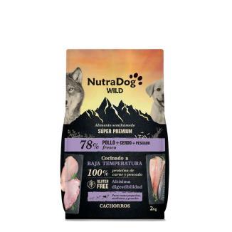 NUTRADOG WILD SEMIHÚMEDO PUPPY POLLO CERDO PESCADO 10KG