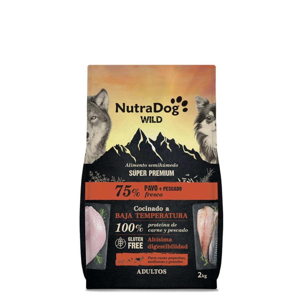 NUTRADOG WILD SEMIHÚMEDO ADULT PAVO + PESCADO 2KG