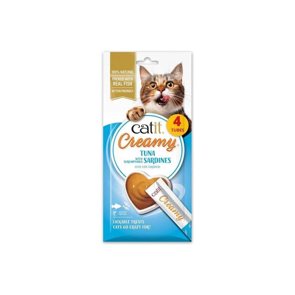 CATIT CREAMY ATUN Y SARDINAS 4X10G