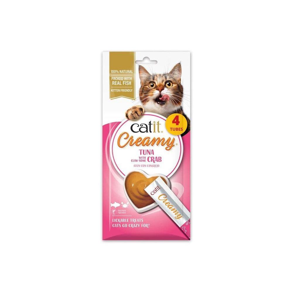 CATIT CREAMY ATUN Y CANGREJO 4X10G