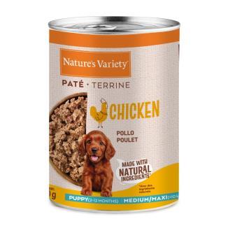 NATURE´S VARIETY DOG PUPPY MED/MAX PATE POLLO 400GR
