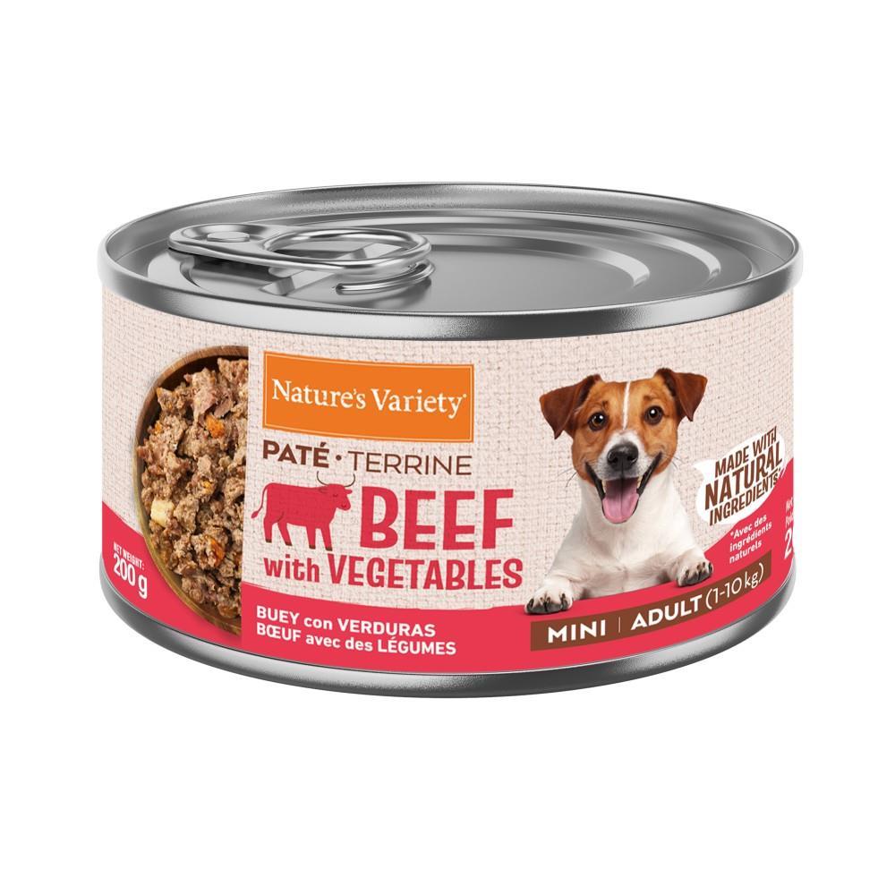 NATURE´S VARIETY DOG MINI ADULT PATE BUEY CON VERDURAS 200GR