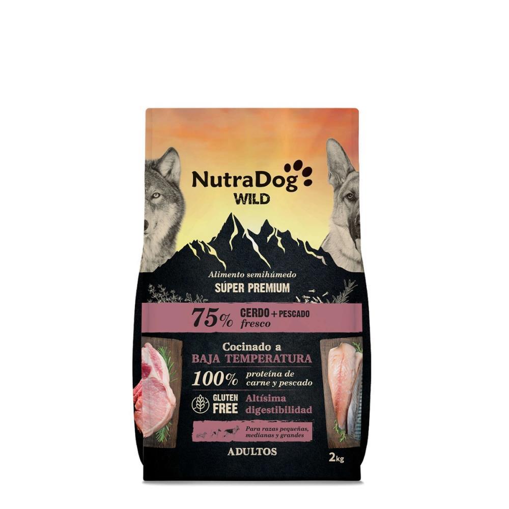 NUTRADOG WILD SEMIHÚMEDO 10KG CERDO + PESCADO