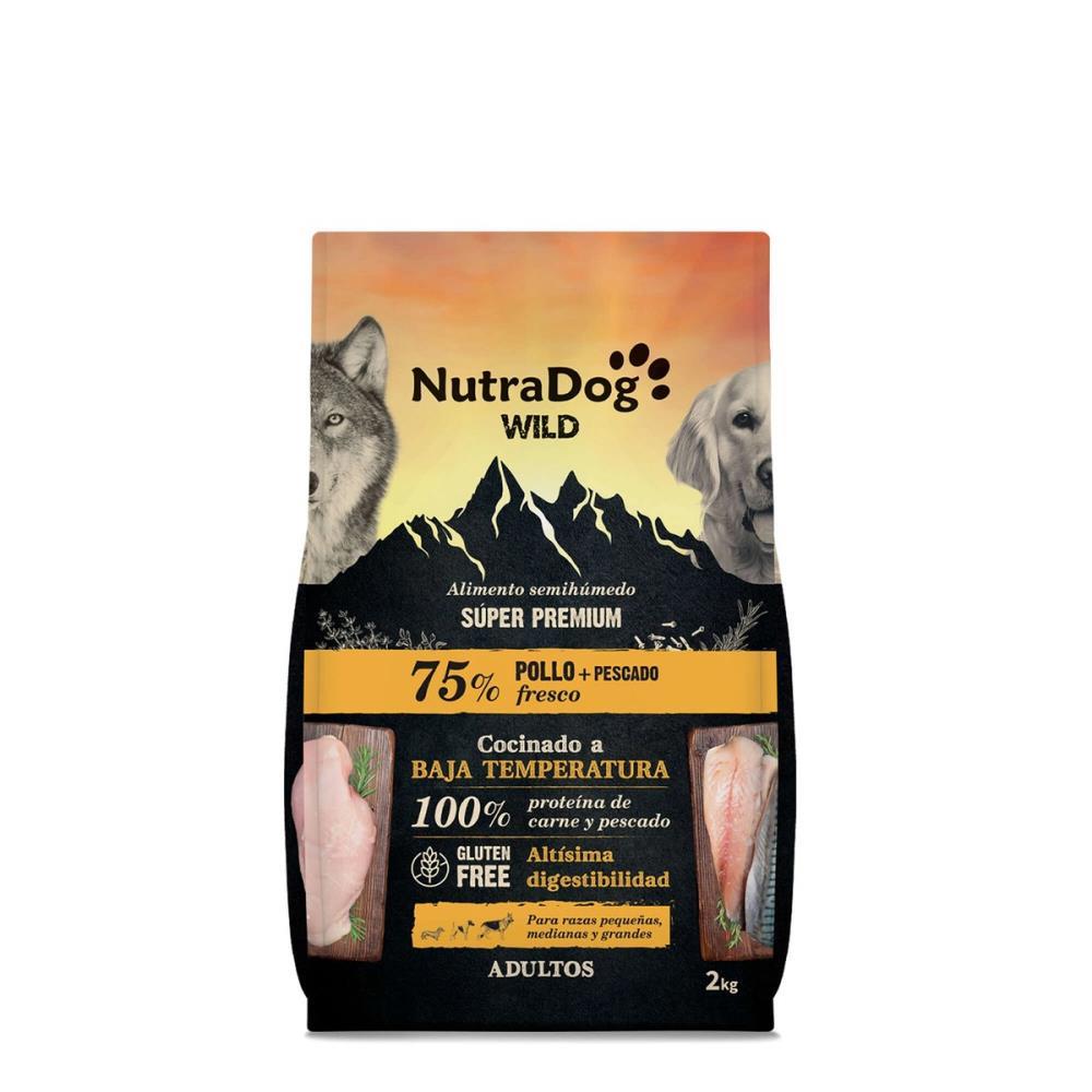 NUTRADOG WILD SEMIHÚMEDO 10KG POLLO + PESCADO