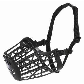 TRIXIE BOZAL PLASTICO NEGRO XS 14CM