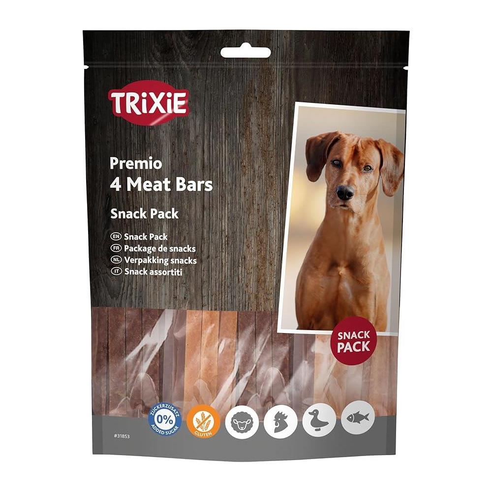 TRIXIE 4 MEAT BARS, POLLO PATO LAMB SALMON 400G