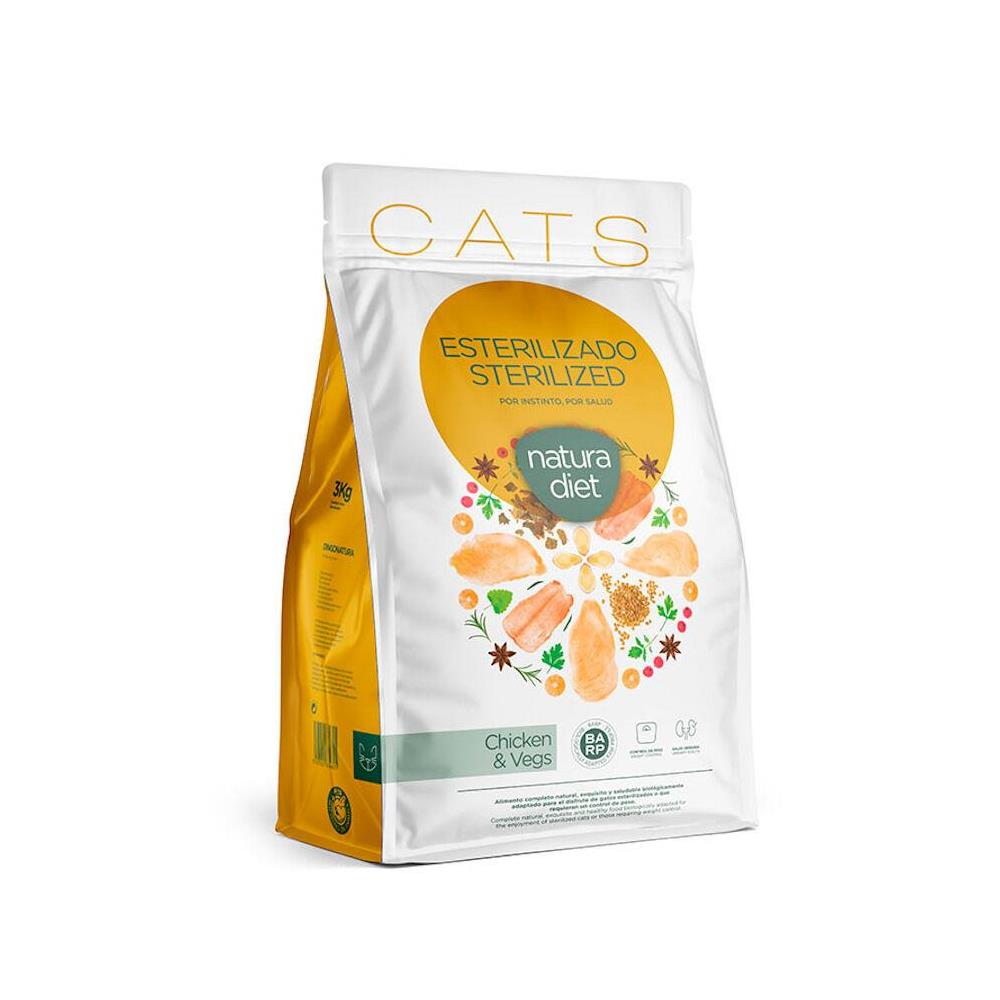 NATURA DIET CATS ESTERILIZ. POLLO 3KG