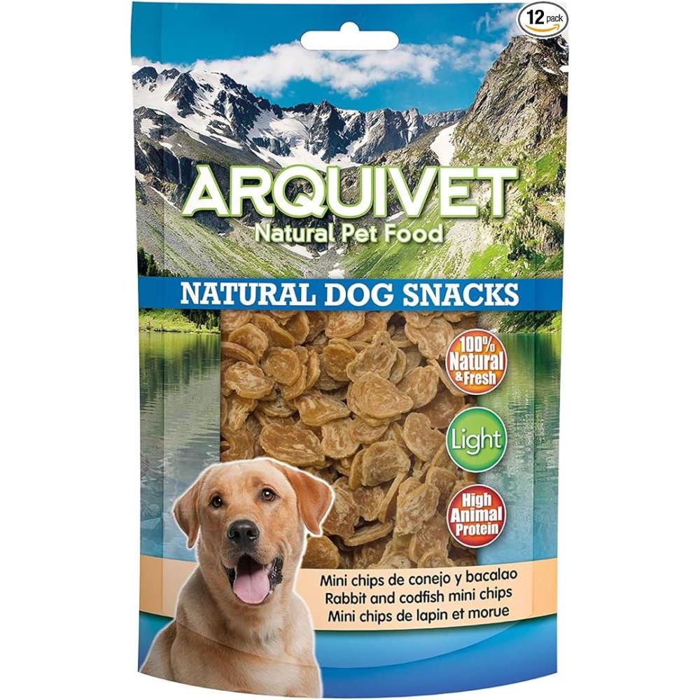 ARQUIVET MINI CHIPS DE CONEJO Y BACALAO 100GR