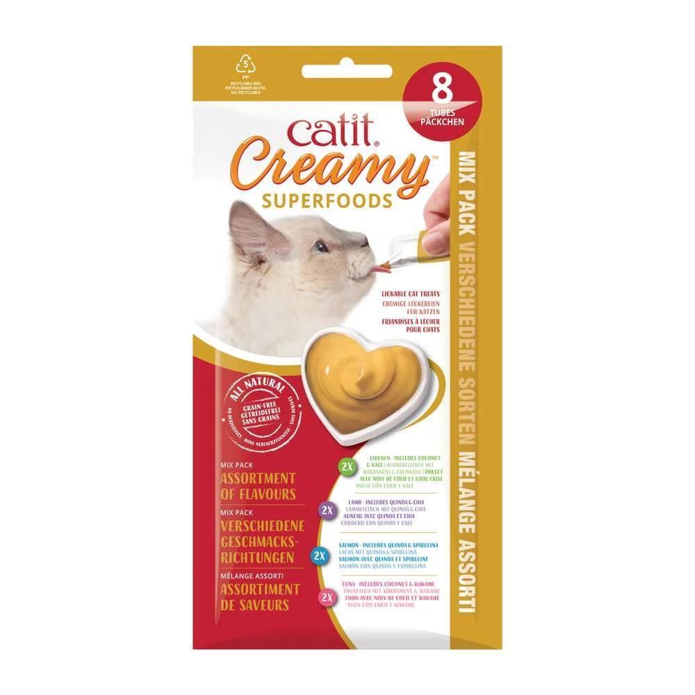 CATIT CREAMY SUPERFOOD MULTIPACK 8X10GR