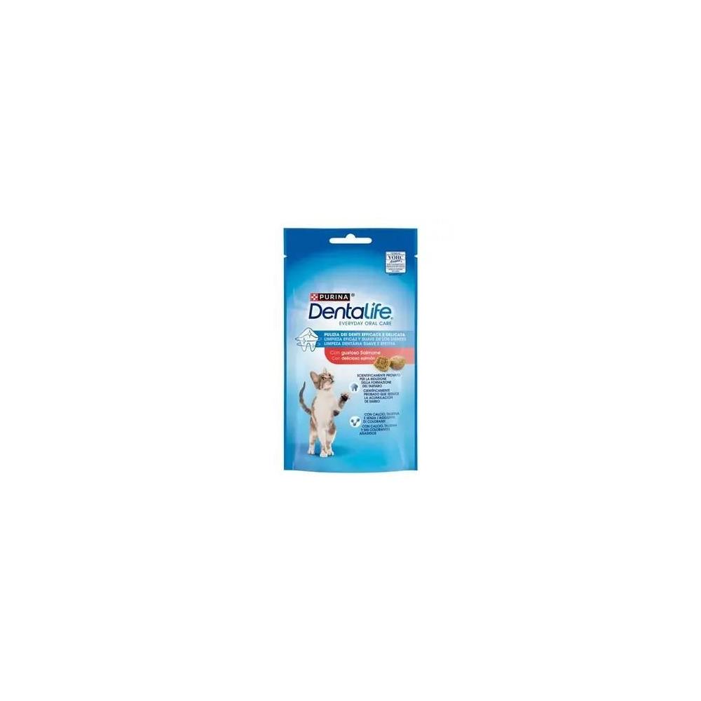 PURINA DENTALIFE GATO SNACK H. DENTAL SALMON  40GR