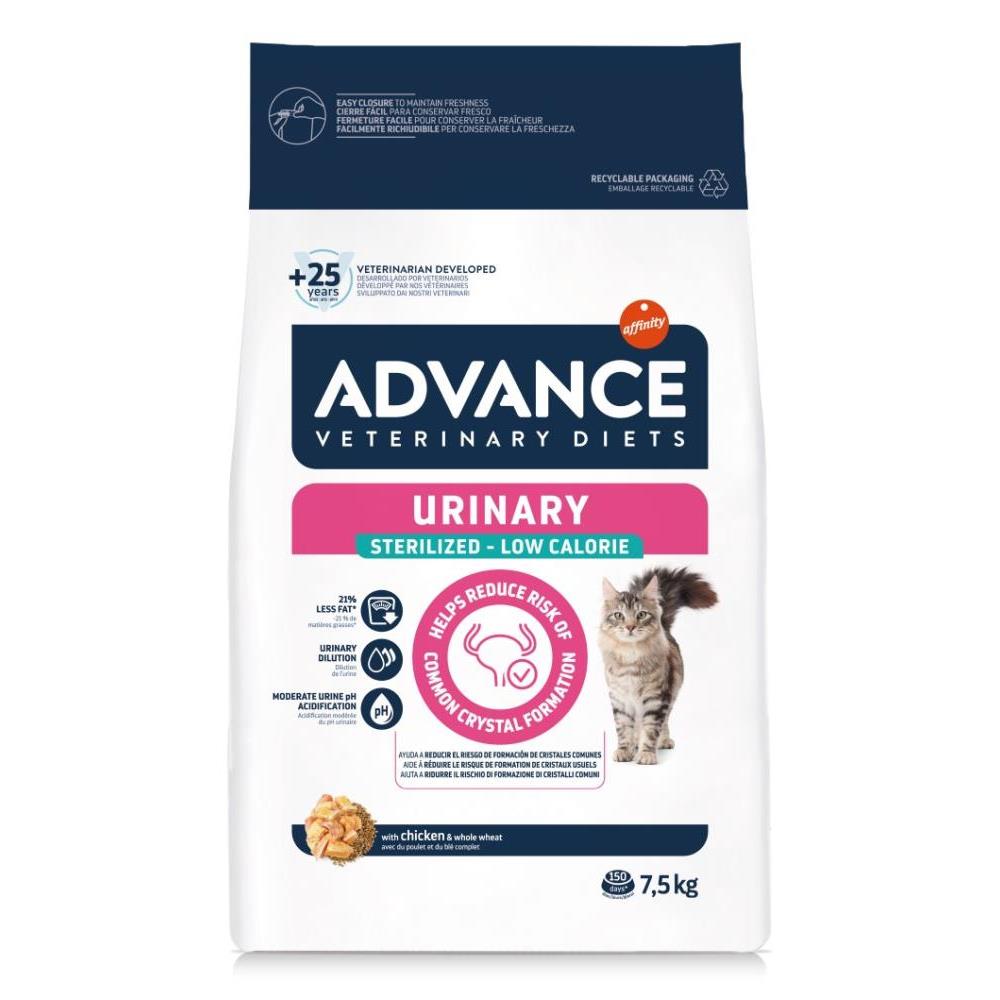 ADV. VET CAT URINARY STERILISED LOW CALORIE 7.5KG