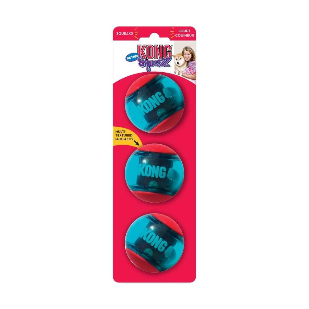 KONG SQUEEZZ ACTION RED SMALL