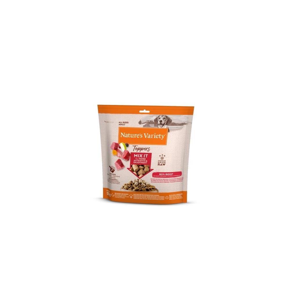 NATURES VARIETY  TOPPERS BEEF 120GR