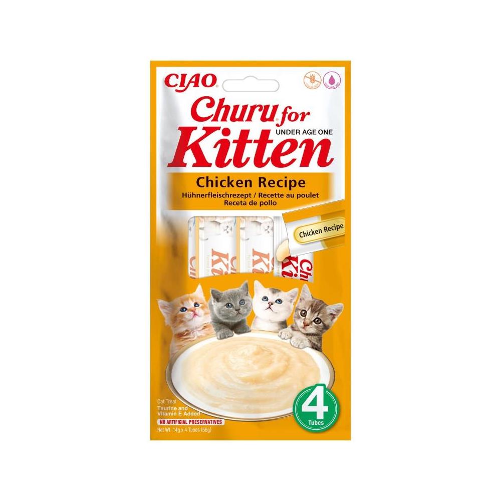 CIAO CHURU KITTEN POLLO 4 X 15GR