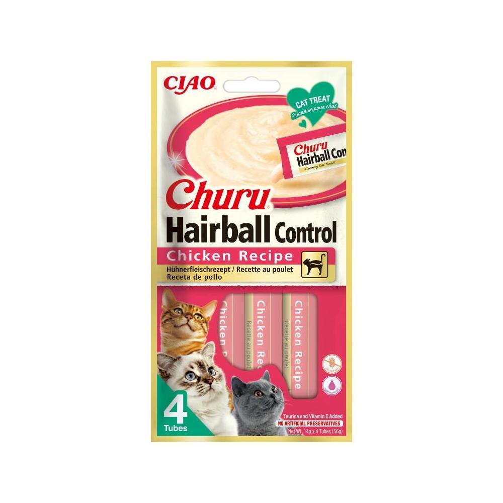 CIAO CHURU HAIRBAL POLLO 4 X 15GR