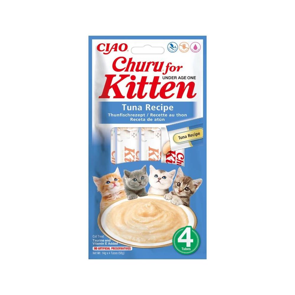 CIAO CHURU KITTEN ATÚN 4 X 15GR