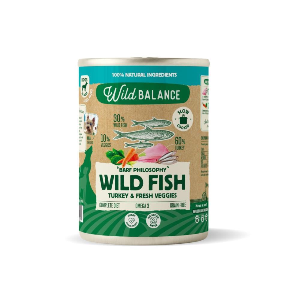 COMIDA COCINADA AL VAPOR DE PESCADO Y PAVO 400GR