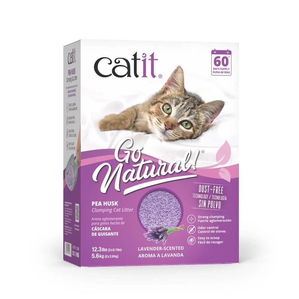 CATIT GO NATURAL ARENA GUISANTE LAVANDA 5.60KG