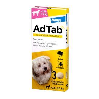ADTAB  DOG MASTICABLE DE 2,5 - 5,5KG     3-COMPRIMIDOS