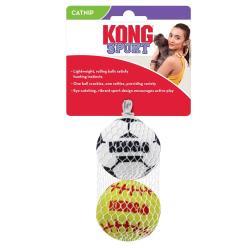 KONG CAT SPORT BALL2-PK ABSORTED