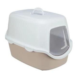 BANDEJA DE GATO VICO CON TAPA 40 X 40 X 56CM BLUSH/BLANCO