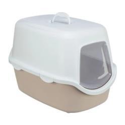 BANDEJA DE GATO VICO CON TAPA 40 X 40 X 56CM BLUSH/BLANCO