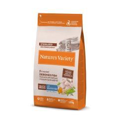 NATURE´S VARIETY CAT H/G ADULT STERILISED WHITE FISH 300GR