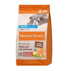 NATURE´S VARIETY DOG PUPPY MINI SALMON 600GR