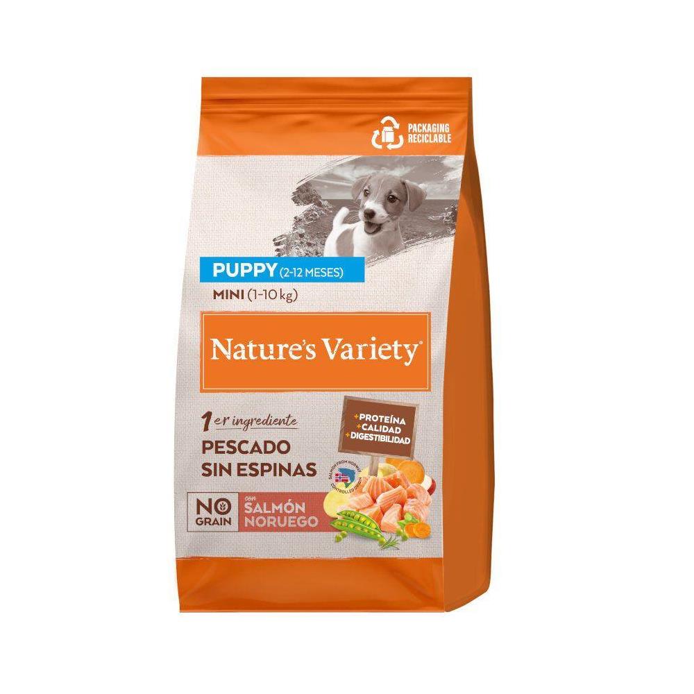 NATURE´S VARIETY DOG PUPPY MINI SALMON 600GR