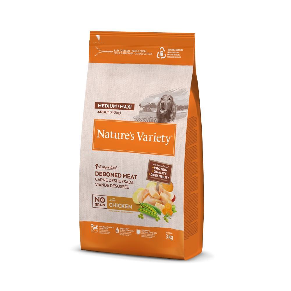 NATURE´S VARIETY DOG ADULT POLLO 3KG NO GRAIN