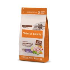 NATURE´S VARIETY DOG H. GRAINS MINI ADULT TURKEY 1.5KG