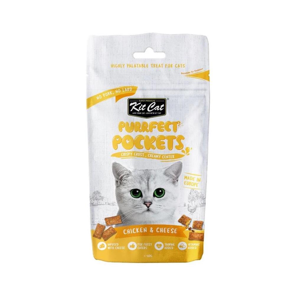 KIT CAT PURRFECT POCKETS CHICKEN & CHEESE 60R