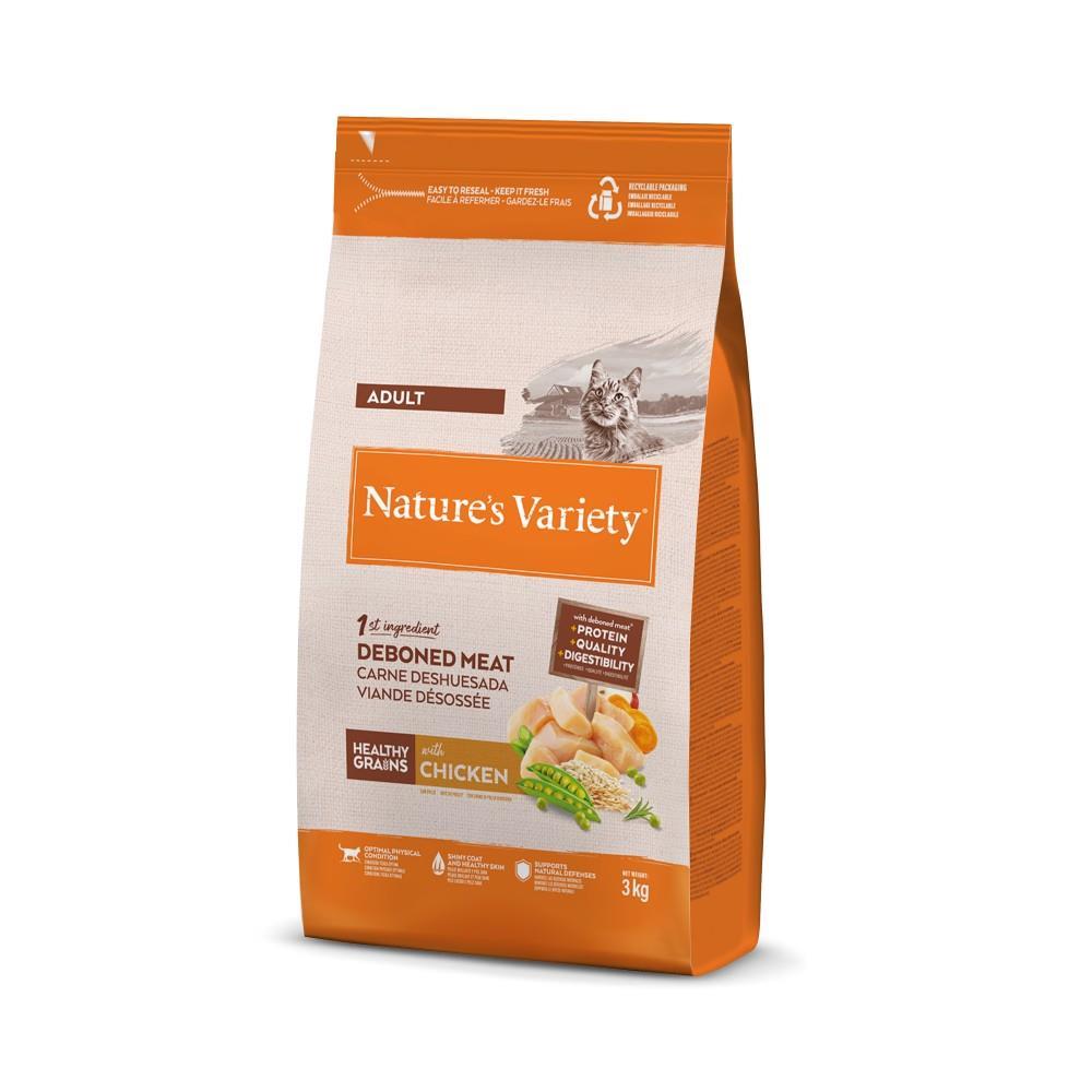 NATURE´S VARIETY CAT ADULT STERILISED HEALTY GRAINS POLLO 3KG