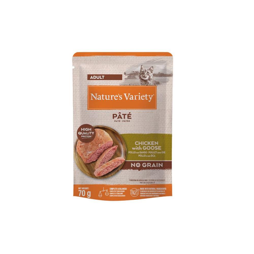 NATURE´S VARIETY CAT PATÉ  POLLO CON GANSO 70G