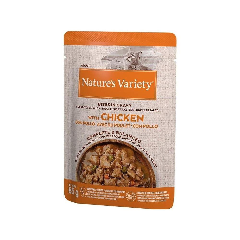 NATURE´S VARIETY BOCADITOS EN SALSA POLLO 85G