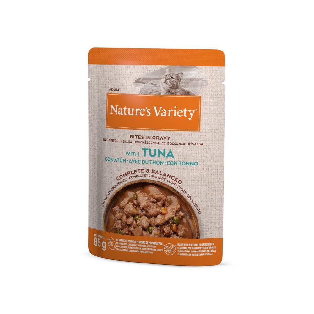 NATURE´S VARIETY BOCADITOS EN SALSA ATUN 85GR