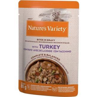 NATURE´S VARIETY BOCADITOS EN SALSA PAVO 85GR